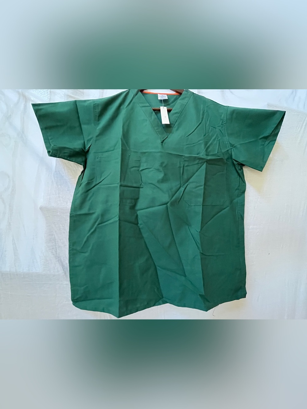 Unbranded Women's Forest Green V-Neck Short Sleeve Top
